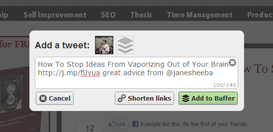 Browser Extension for Buffer