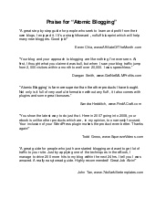 Atomic Blogging 3.0 By Alvin Phang