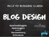 Back to blogging school blog design...