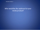 Evaluation activity 4