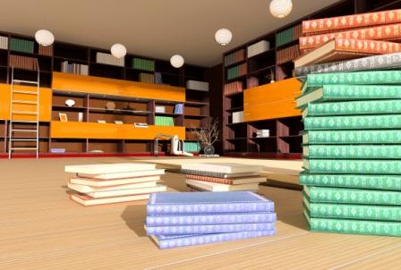 archiving books in a library