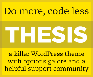 Do more code less with thesis theme for wordpress