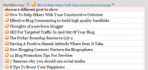 Commentluv in action showing recent 10 posts