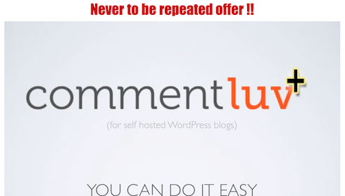 Commentluv premium cashback offer