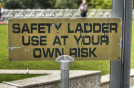 business blogging safety ladder use at risk