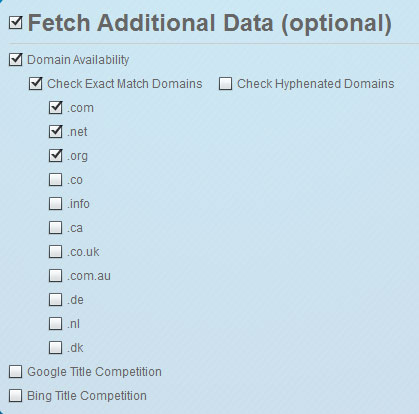Long Tail Pro Additional Data Long Tail Pro Additional Data