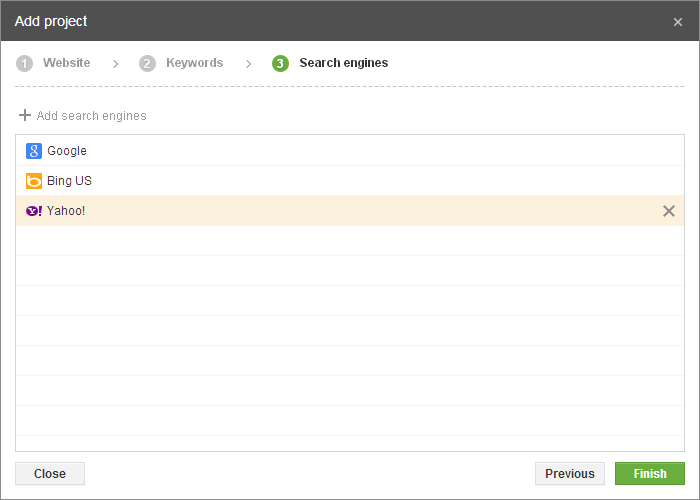 WebMeUp Create a New Project