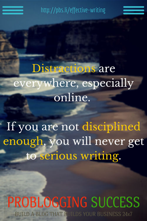 Distractions are everywhere